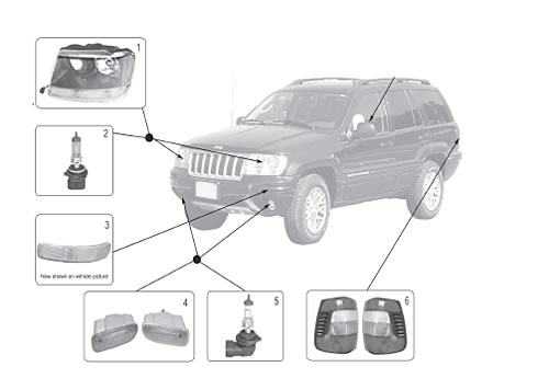 2014 Jeep Grand Cherokee Bulb Chart