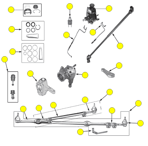 Steering - Wrangler YJ (87-95) | Crown Automotive Sales Co